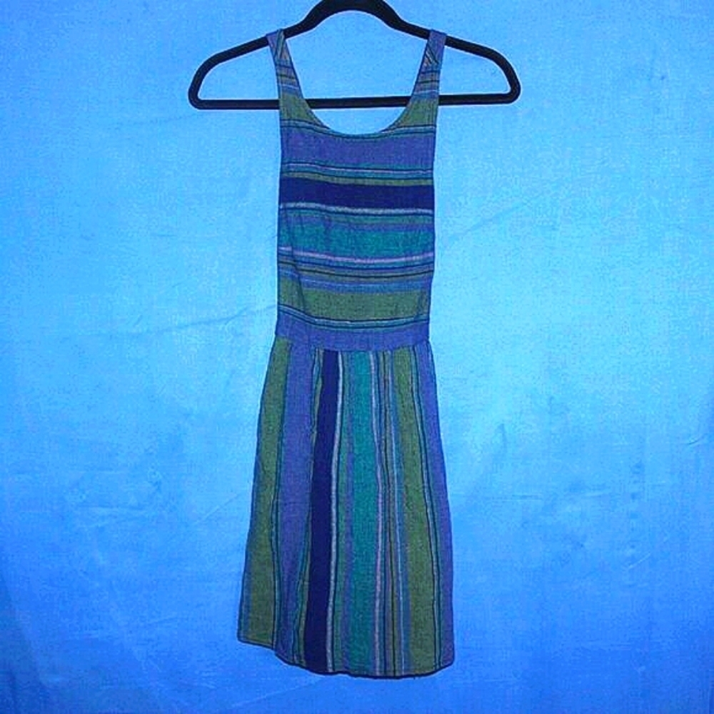 Roxy Multi-Color Striped Mini Dress S